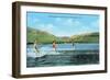 Water Skiers, Pineview Lake-null-Framed Premium Giclee Print