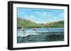 Water Skiers, Pineview Lake-null-Framed Premium Giclee Print