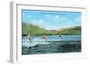 Water Skiers, Pineview Lake-null-Framed Premium Giclee Print