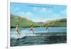 Water Skiers, Pineview Lake-null-Framed Art Print