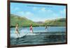 Water Skiers, Pineview Lake-null-Framed Art Print