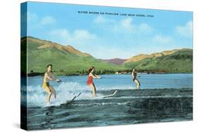 Water Skiers, Pineview Lake-null-Stretched Canvas