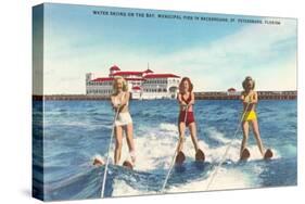 Water Skiers, St. Petersburg, Florida-null-Stretched Canvas