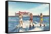 Water Skiers, St. Petersburg, Florida-null-Framed Stretched Canvas