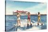 Water Skiers, St. Petersburg, Florida-null-Stretched Canvas