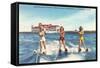 Water Skiers, St. Petersburg, Florida-null-Framed Stretched Canvas