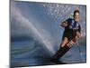 Water Skiier in Action-null-Mounted Photographic Print