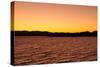 Water Sky Orange-Logan Thomas-Stretched Canvas