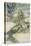 Water Spirit Undine 1909-Arthur Rackham-Stretched Canvas