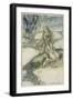 Water Spirit Undine 1909-Arthur Rackham-Framed Art Print