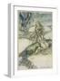 Water Spirit Undine 1909-Arthur Rackham-Framed Art Print