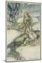 Water Spirit Undine 1909-Arthur Rackham-Mounted Art Print