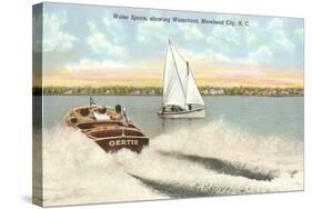 Water Sports, Morehead City, North Carolina-null-Stretched Canvas