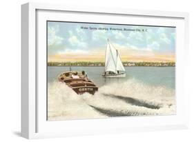 Water Sports, Morehead City, North Carolina-null-Framed Art Print