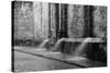 Water spraying from the wall of a cathedral, Catedral San Cristobal de la Habana, Plaza Vieja, H...-Panoramic Images-Stretched Canvas
