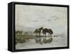 Water Station-Peter Nicolai Arbo-Framed Stretched Canvas