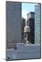 Water storage tank, New York City, USA. financial district, Manhattan. September 16, 2012-Gilles Targat-Mounted Photographic Print