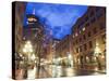 Water Street at Night, Gastown, Vancouver, British Columbia, Canada, North America-Christian Kober-Stretched Canvas