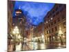 Water Street at Night, Gastown, Vancouver, British Columbia, Canada, North America-Christian Kober-Mounted Photographic Print