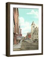 Water Street, Augusta, Maine-null-Framed Art Print