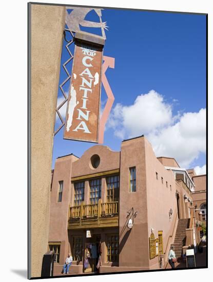 Water Street, Santa Fe, New Mexico, United States of America, North America-Richard Cummins-Mounted Photographic Print