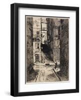 Water Street Stairs, Looking Up, 1881-Joseph Pennell-Framed Giclee Print