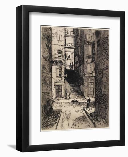 Water Street Stairs, Looking Up, 1881-Joseph Pennell-Framed Giclee Print