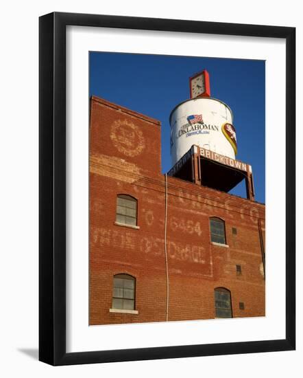 Water Tank, Bricktown District, Oklahoma City, Oklahoma, United States of America, North America-Richard Cummins-Framed Photographic Print