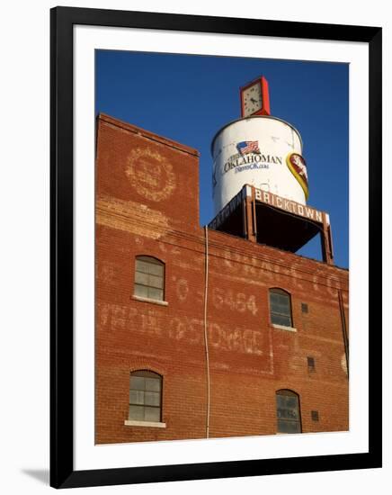 Water Tank, Bricktown District, Oklahoma City, Oklahoma, United States of America, North America-Richard Cummins-Framed Photographic Print