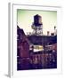 Water Tank on the Roof of Buildings in Manhattan in Winter-Philippe Hugonnard-Framed Photographic Print