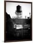 Water Tank on the Roof of Buildings in Manhattan in Winter-Philippe Hugonnard-Framed Photographic Print