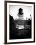 Water Tank on the Roof of Buildings in Manhattan in Winter-Philippe Hugonnard-Framed Photographic Print