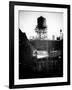 Water Tank on the Roof of Buildings in Manhattan in Winter-Philippe Hugonnard-Framed Photographic Print