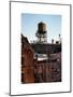 Water Tank on the Roof of Buildings in Manhattan in Winter-Philippe Hugonnard-Mounted Art Print