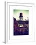 Water Tank on the Roof of Buildings in Manhattan in Winter-Philippe Hugonnard-Framed Art Print