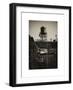 Water Tank on the Roof of Buildings in Manhattan in Winter-Philippe Hugonnard-Framed Art Print