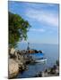 Water Taxi at Millennium Hotel, Opatija, Croatia-Lisa S. Engelbrecht-Mounted Photographic Print