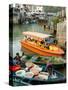 Water Taxi Shares Moorage, Lantau Island, Hong Kong, China-Charles Crust-Stretched Canvas