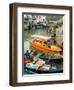 Water Taxi Shares Moorage, Lantau Island, Hong Kong, China-Charles Crust-Framed Photographic Print
