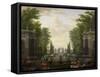 Water Terrace-Isaac de Moucheron-Framed Stretched Canvas