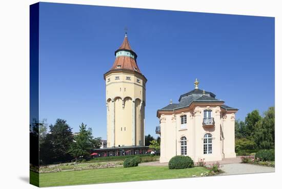 Water Tower and Pagodenburg Pavillon, Rastatt, Black Forest, Baden Wurttemberg, Germany, Europe-Markus Lange-Stretched Canvas