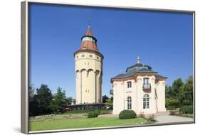 Water Tower and Pagodenburg Pavillon, Rastatt, Black Forest, Baden Wurttemberg, Germany, Europe-Markus Lange-Framed Photographic Print