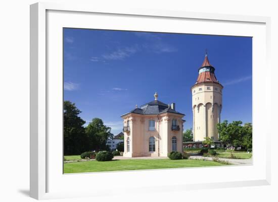 Water Tower and Pagodenburg Pavillon, Rastatt, Black Forest, Baden Wurttemberg, Germany, Europe-Markus Lange-Framed Photographic Print