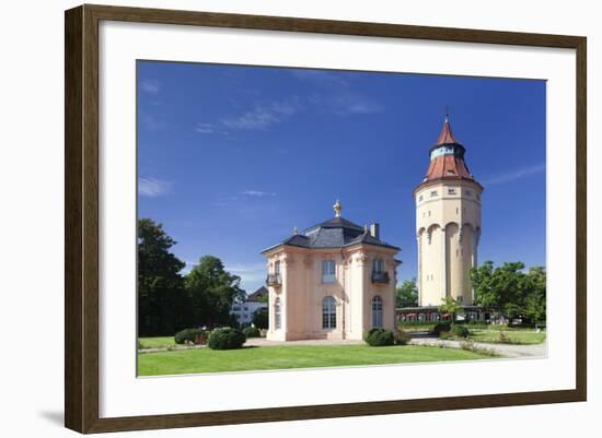 Water Tower and Pagodenburg Pavillon, Rastatt, Black Forest, Baden Wurttemberg, Germany, Europe-Markus Lange-Framed Photographic Print