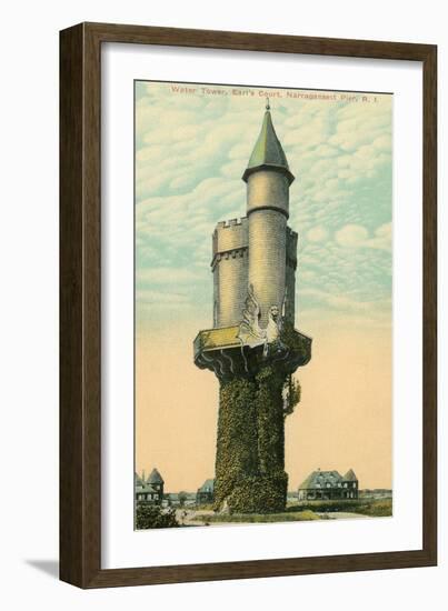 Water Tower, Narragansett Pier-null-Framed Art Print