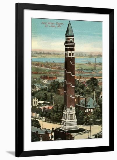 Water Tower, St. Louis-null-Framed Art Print