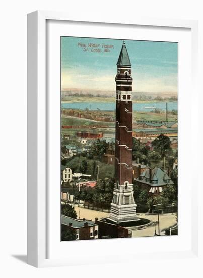 Water Tower, St. Louis-null-Framed Art Print