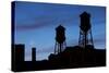 Water Towers, Jersey City, New Jersey-Paul Souders-Stretched Canvas