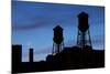 Water Towers, Jersey City, New Jersey-Paul Souders-Mounted Photographic Print