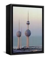 Water Towers, Kuwait City, Kuwait, Middle East-Peter Ryan-Framed Stretched Canvas